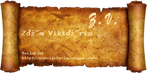 Zám Viktória névjegykártya
