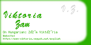 viktoria zam business card